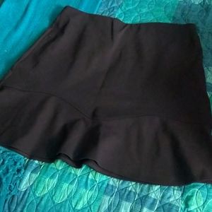 NWT LOFT Black Fit and Flare Skirt Sz MP